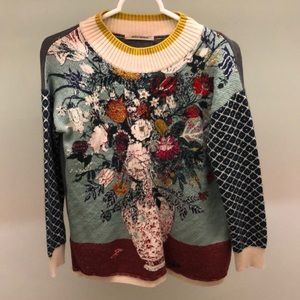 Aldomartins floral sweater size 4